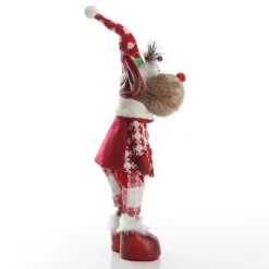 Standing Boy Reindeer Bobble Body Christmas Ornament Christmas Figurines|