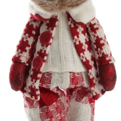 Standing Boy Reindeer Bobble Body Christmas Ornament Christmas Figurines|