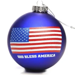 Stars and Stripes USA Christmas Bauble Personalised Baubles|