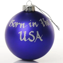 Stars and Stripes USA Christmas Bauble Personalised Baubles|