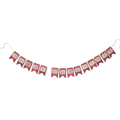 Tartan Merry Christmas Bunting Wall Hangings And Signs|