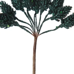 Teal Glitter Pinecone Clusters - Set of 2 Christmas Pick|