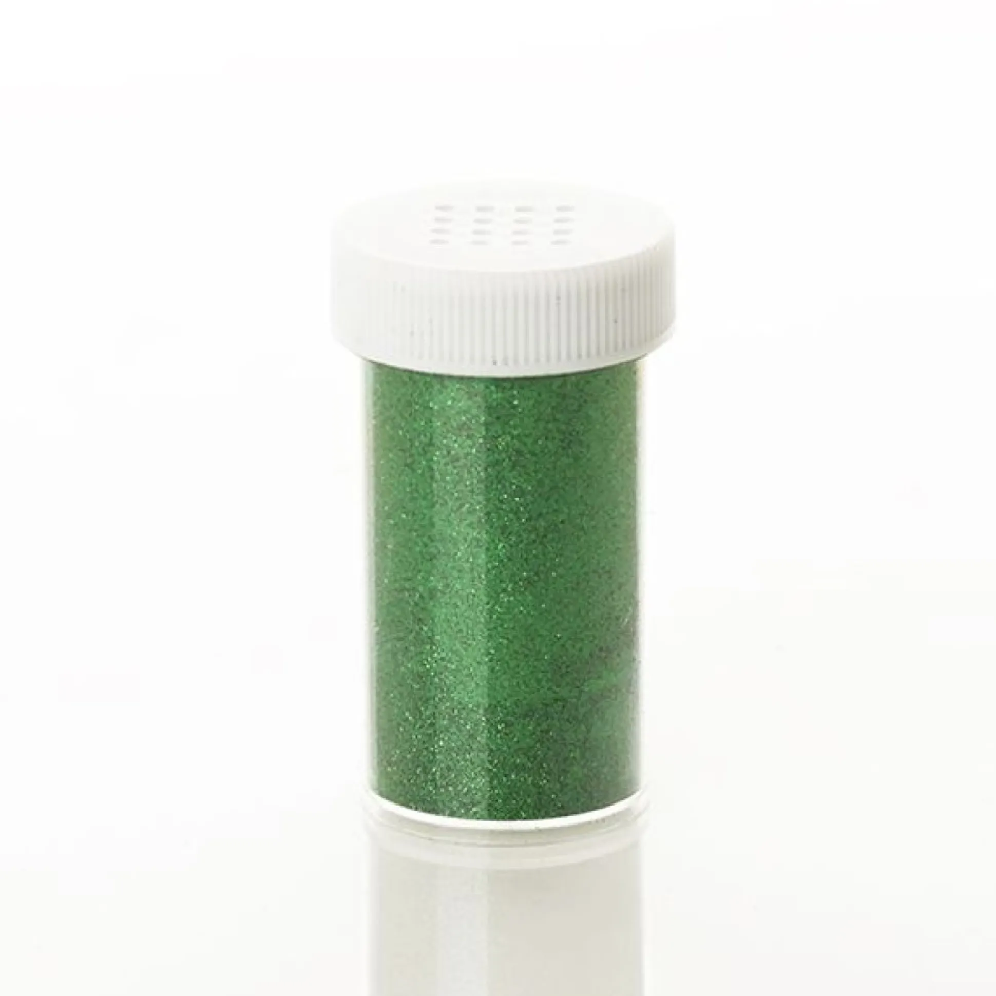 * Christmas Craft Supplies|The Christmas Cart Green Glitter Vial