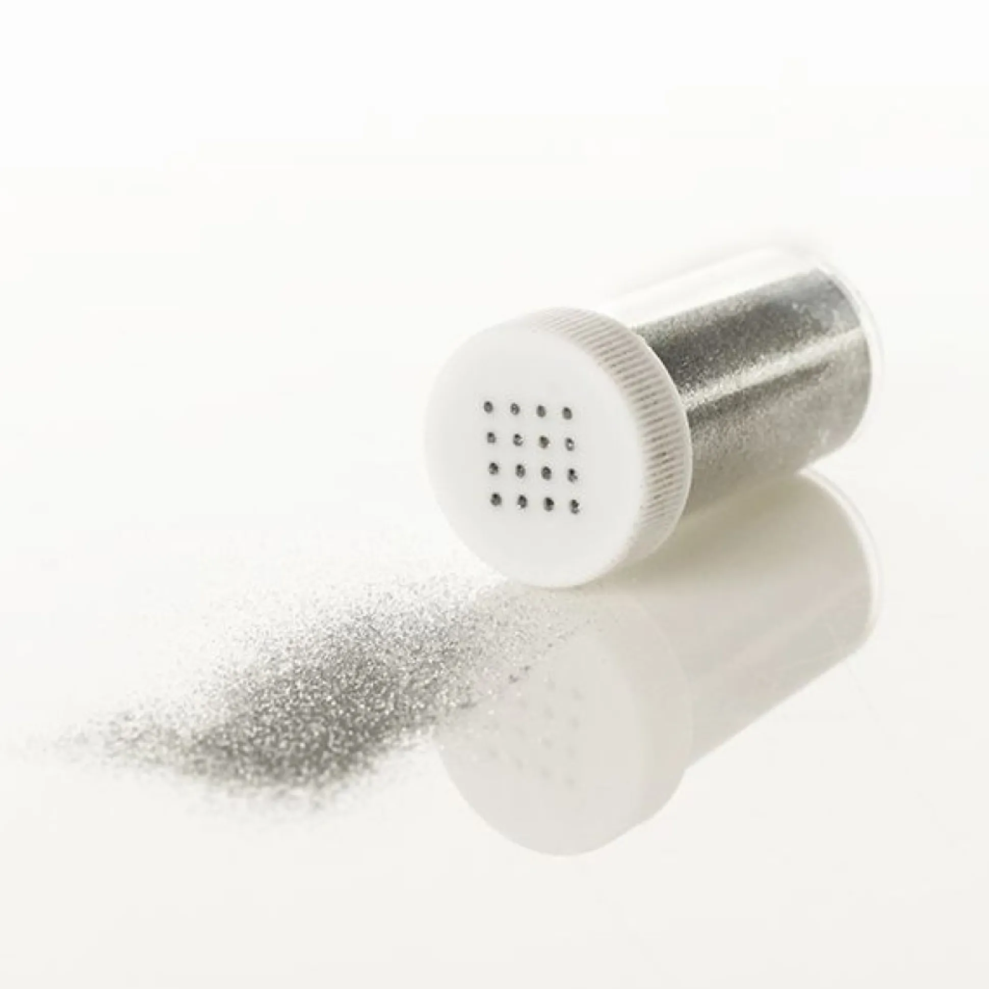 * Christmas Craft Supplies|The Christmas Cart Silver Glitter Vial