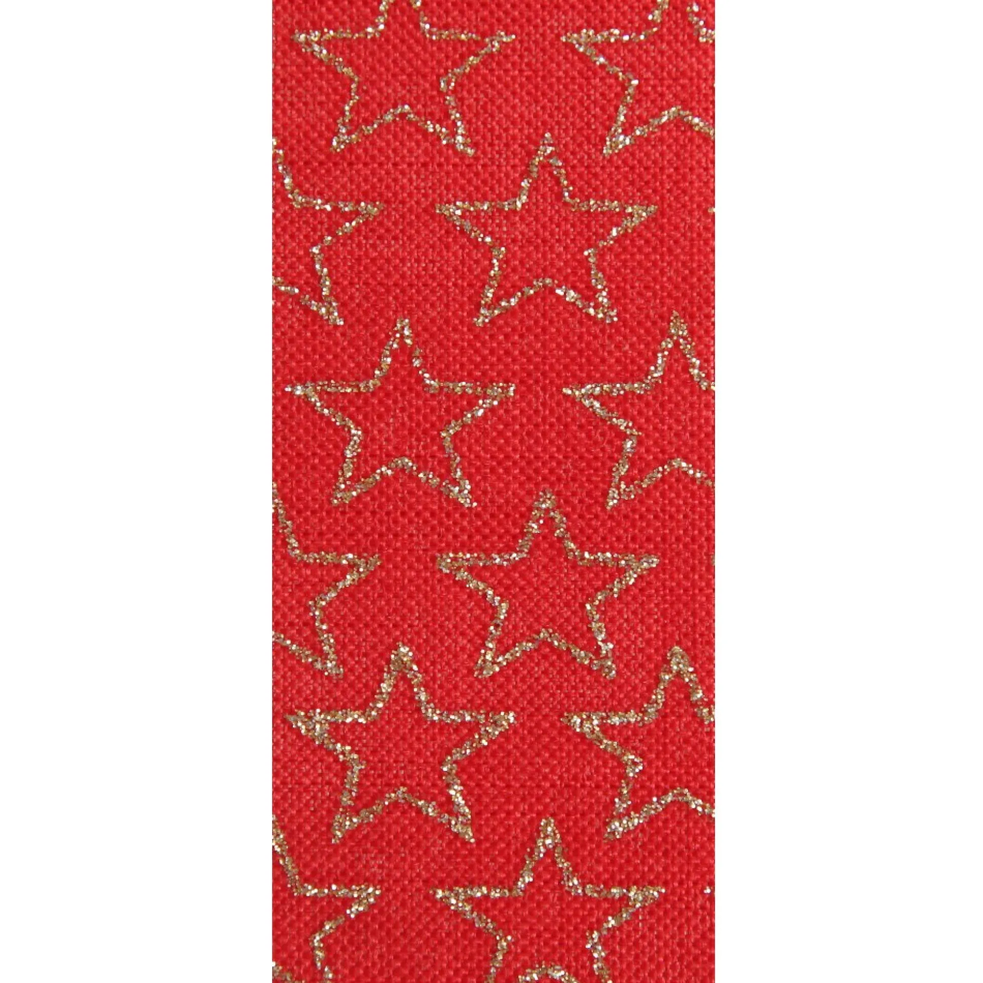 Three Assorted Burgundy and Gold Stars and Dots Christmas Ribbons Ribbons|