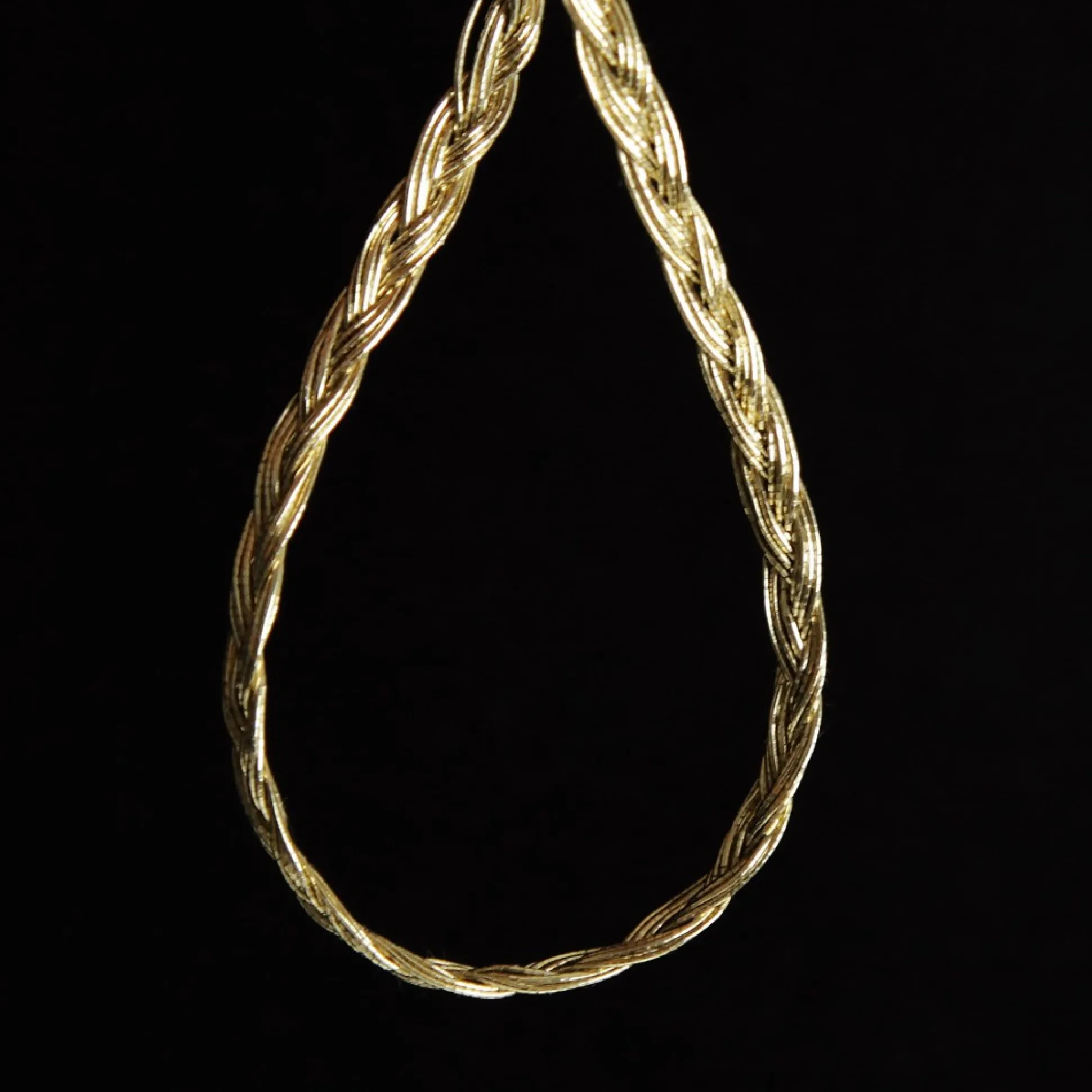 Three Assorted Ivory and Champagne Braid and Glitter Christmas Ribbons Ribbons|