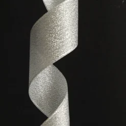 Three Assorted Silver and Blue Braid and Glitter Christmas Ribbons Ribbons|