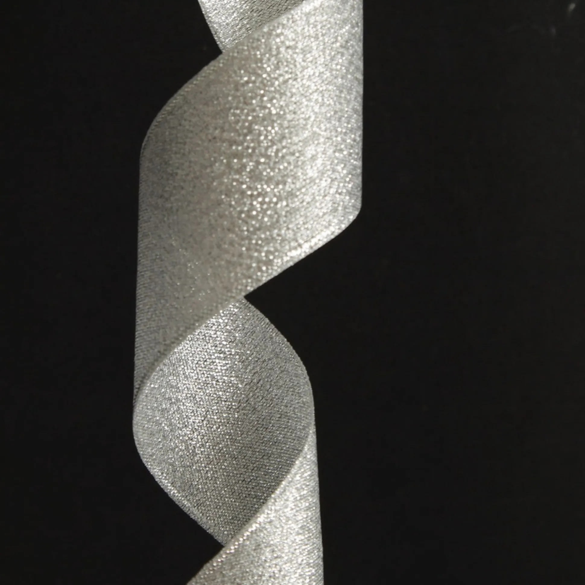 Three Assorted Silver and Blue Braid and Glitter Christmas Ribbons Ribbons|