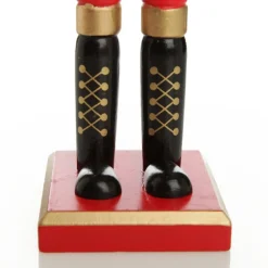 Traditional Christmas Wooden Nutcracker Soldier Ornament with Sword - Extra Large Christmas Nutcrackers|