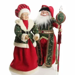 Traditional Cloaked Standing Santa Christmas Ornament Christmas Figurines|