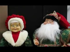 Traditional Cloaked Standing Santa Christmas Ornament Christmas Figurines|