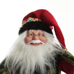 Traditional Cloaked Standing Santa Christmas Ornament Christmas Figurines|