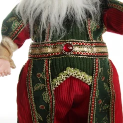 Traditional Cloaked Standing Santa Christmas Ornament Christmas Figurines|