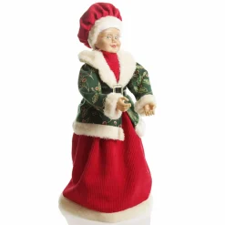 Traditional Mrs Claus Standing Christmas Ornament Christmas Figurines|