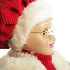 Traditional Mrs Claus Standing Christmas Ornament Christmas Figurines|