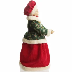 Traditional Mrs Claus Standing Christmas Ornament Christmas Figurines|