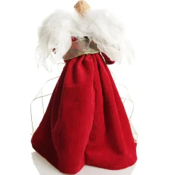 Traditional Red and Green Angel Tree Topper Ornament Tree Toppers|