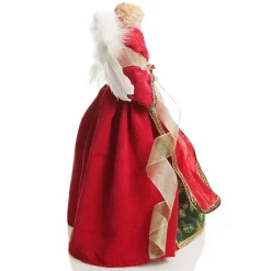Traditional Red and Green Angel Tree Topper Ornament Tree Toppers|