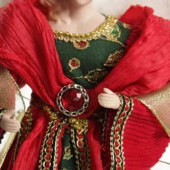 Traditional Red and Green Angel Tree Topper Ornament Tree Toppers|