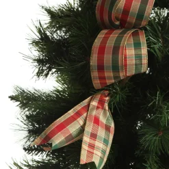 Traditional Tartan Deluxe Tree Topper Bow with Streamers Tree Toppers|