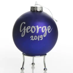 Union Jack UK Flag Christmas Bauble Personalised Baubles|