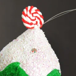 Velvet Gingerbread Ice Cream Cone Christmas Decoration Christmas Tree Decorations|