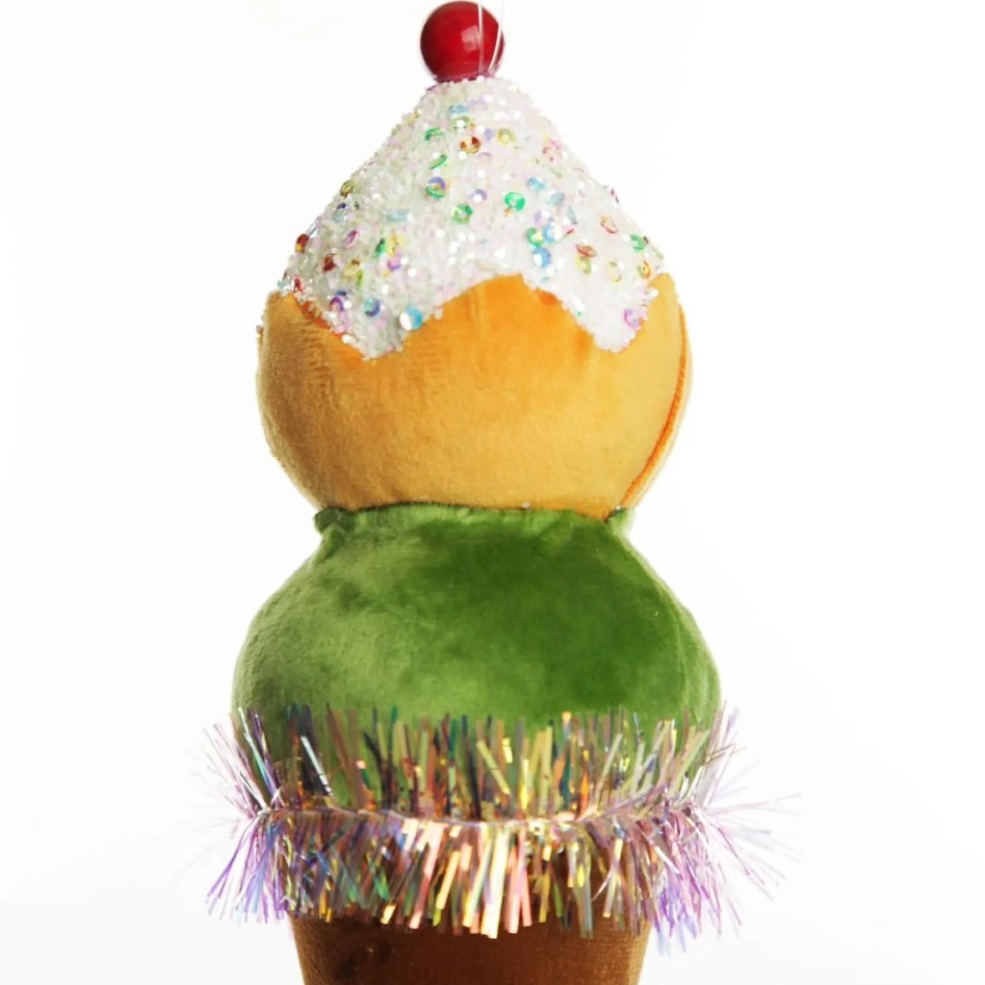 Velvet Ice Cream Cone Tree Decoration Christmas Tree Decorations|