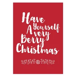 Very Berry Christmas Poster Print Christmas Prints|