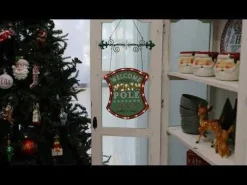 Vintage Lightup Welcome to the North Pole Sign Wall Hangings And Signs|