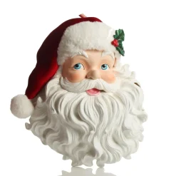 Vintage Red Santa Head Wall Hanging Wall Hangings And Signs|