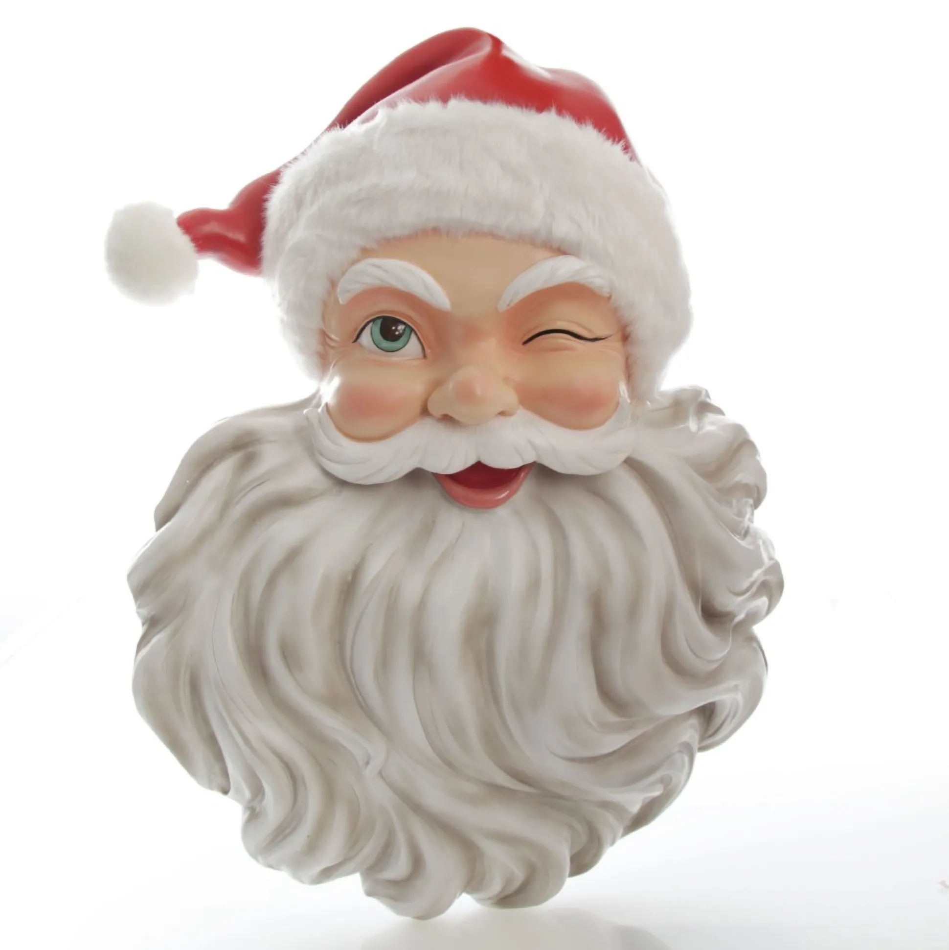 Vintage Red Winking Santa Wall Hanging Wall Hangings And Signs|