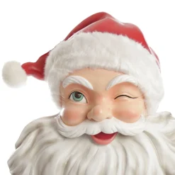 Vintage Red Winking Santa Wall Hanging Wall Hangings And Signs|