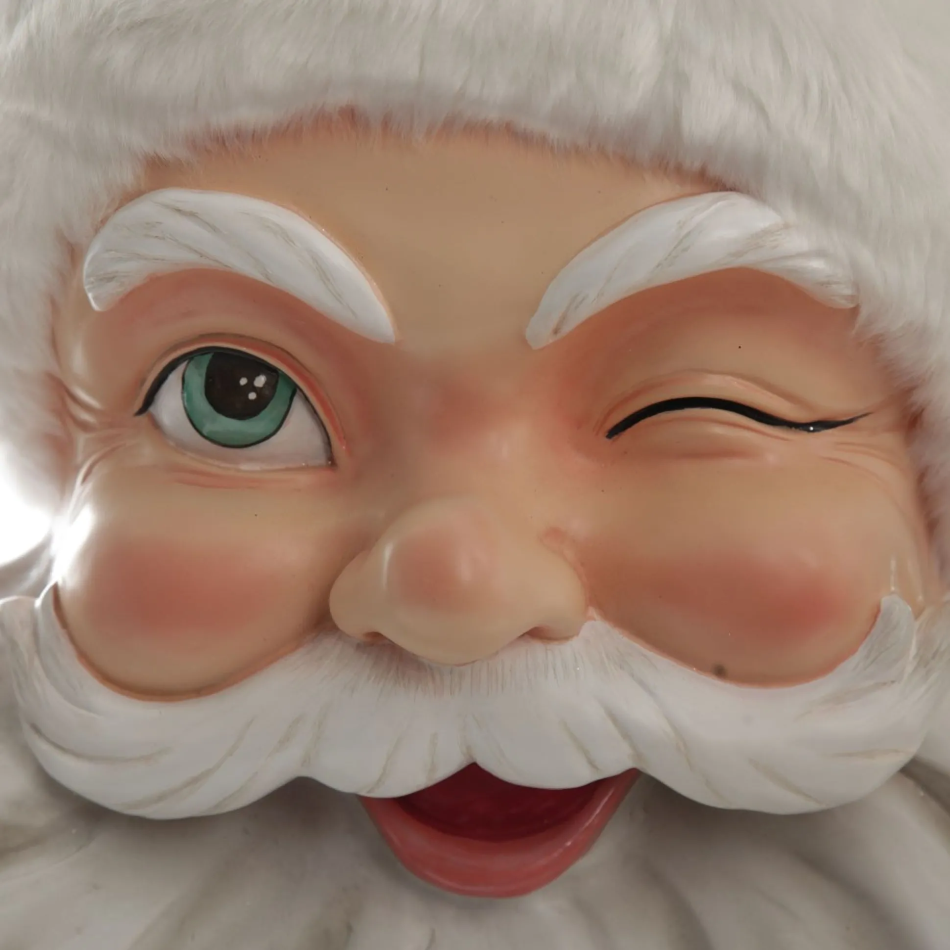 Vintage Red Winking Santa Wall Hanging Wall Hangings And Signs|