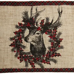 Vintage Reindeer Christmas Cushion Wrap Christmas Cushions|