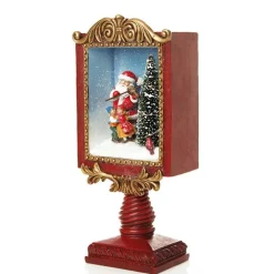 Violin Santa Window Box Lightup Ornament Light-Up Scenes And Ornaments|