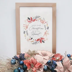 Welcome Christmas into your Heart Poster Christmas Prints|