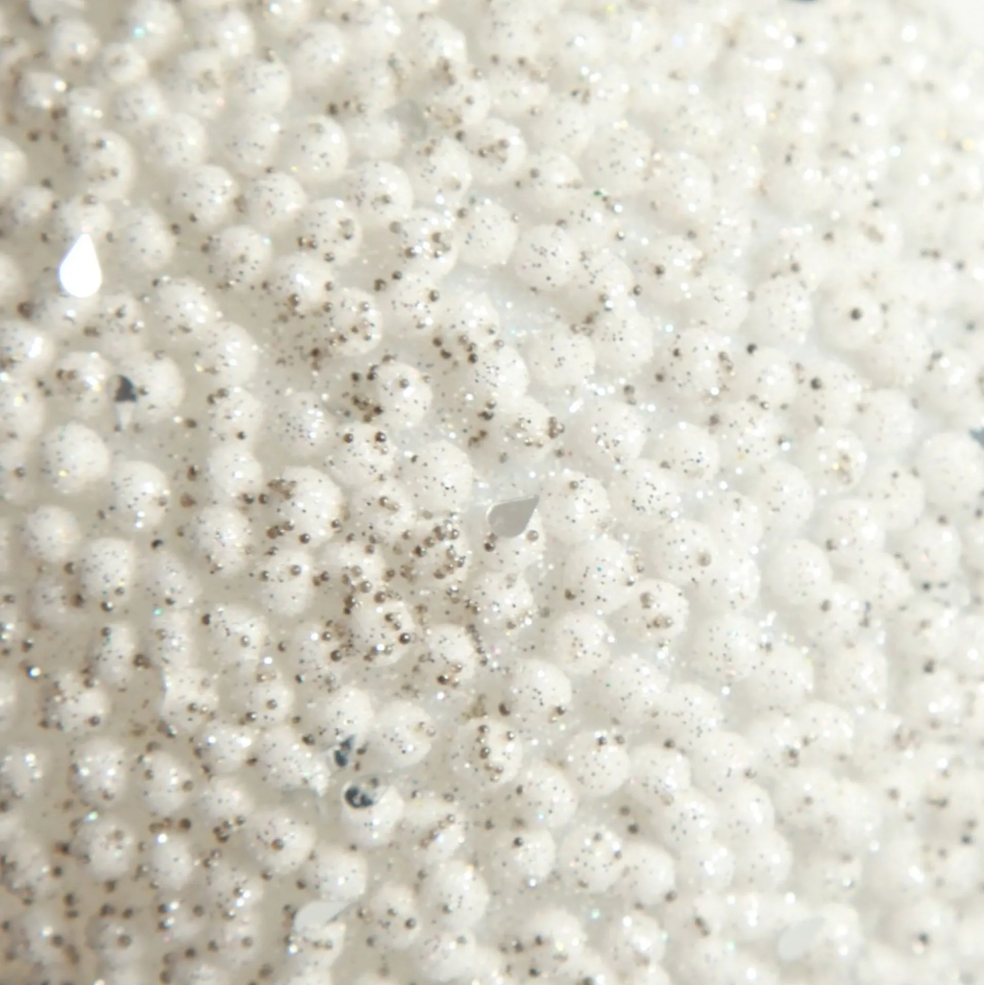 White Beaded Christmas Bauble - Set of 2 Decorative Christmas Baubles|