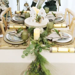 White Christmas Church Candle Holder Light-Up Scenes And Ornaments|