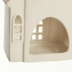 White Christmas Church Candle Holder Light-Up Scenes And Ornaments|