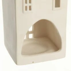 White Christmas Village House Candle Holder Light-Up Scenes And Ornaments|