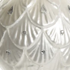 White Decorative Christmas Baubles - Set of 2 Christmas Bauble Sets|