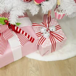 White Faux Fur Christmas Tree Skirt Christmas Tree Skirts|