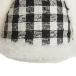 White Girl Polar Bear Cub Sitting with Red Bow Christmas Birds And Animals|