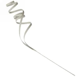 White Glitter Curly Ribbon Christmas Pick Small Christmas Tree Picks|