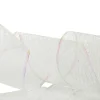 White Iridescent Spider Mesh Wired Christmas Ribbon Garland Tree Garlands|