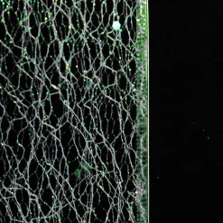 White Iridescent Spider Mesh Wired Christmas Ribbon Garland Tree Garlands|