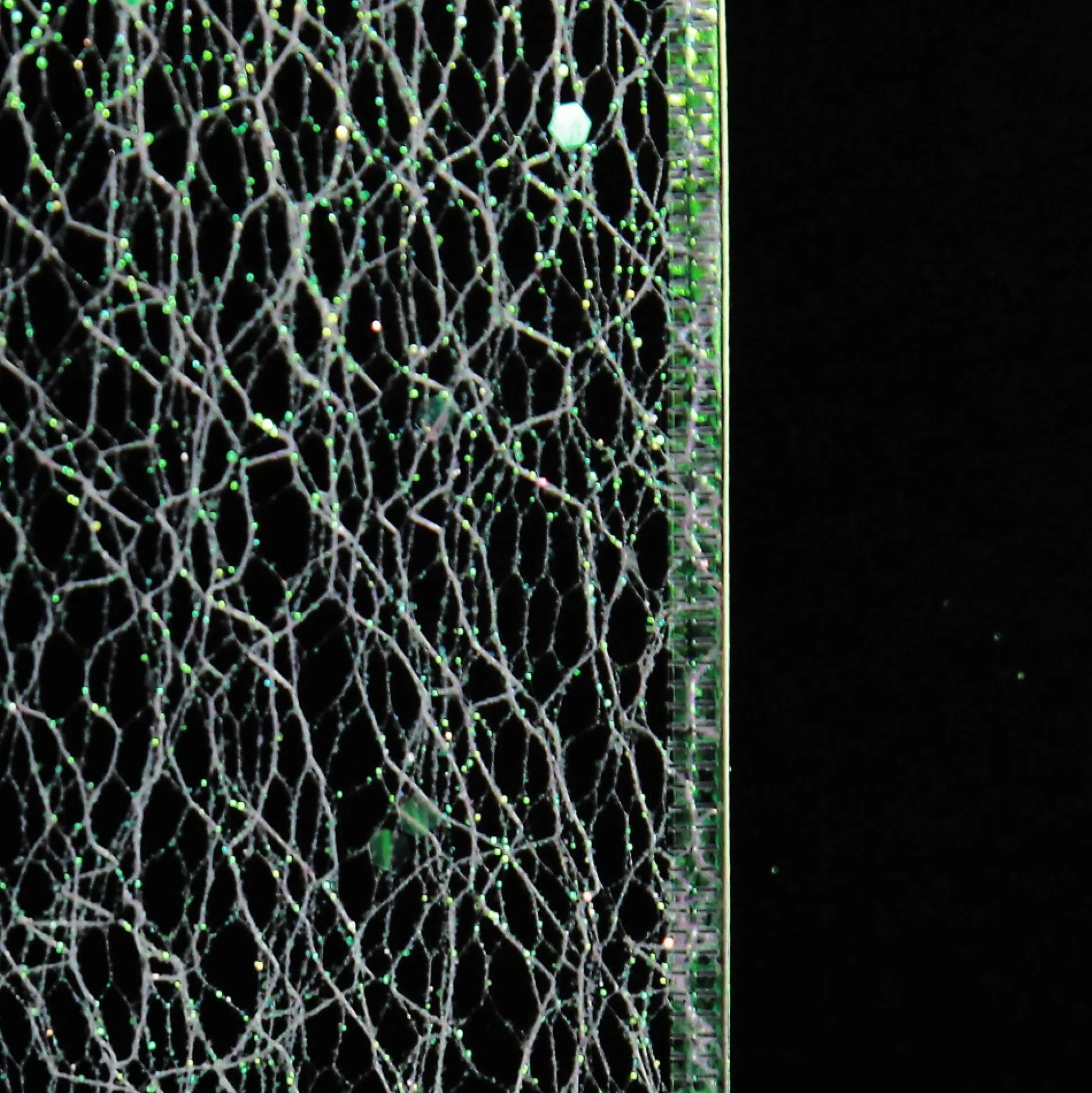 White Iridescent Spider Mesh Wired Christmas Ribbon Garland Tree Garlands|