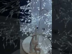 White LED Artificial Twig Tree Christmas Trees|