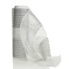 White Metallic Stripe Decomesh Roll Decomesh|