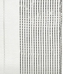 White Metallic Stripe Decomesh Roll Decomesh|